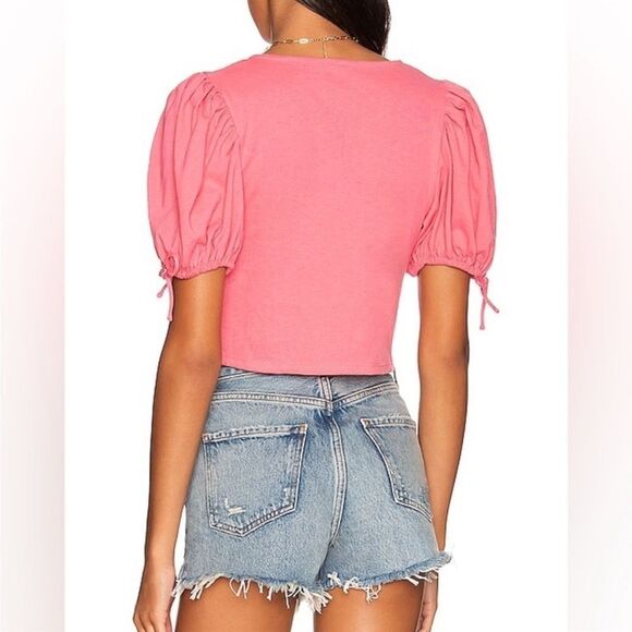 Free People Kitty Tee In Velvet Rose - Picture 3 of 4